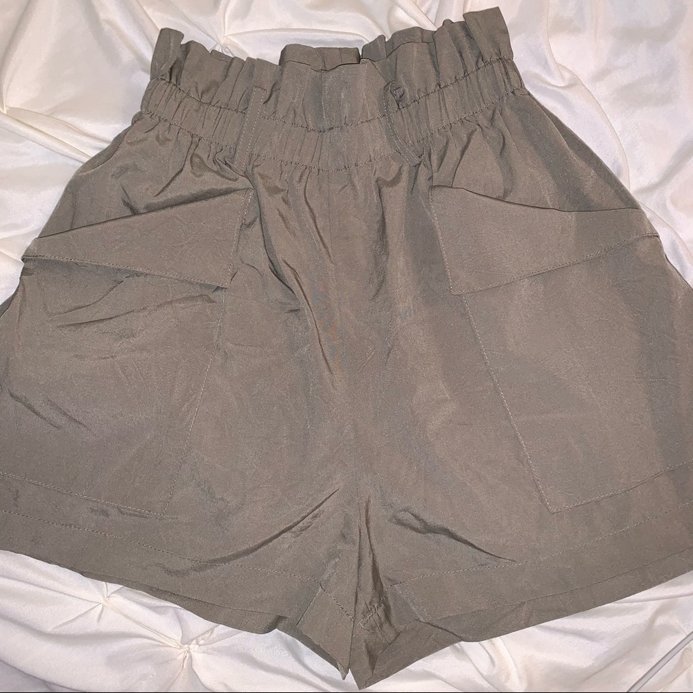 Pale Army green shorts